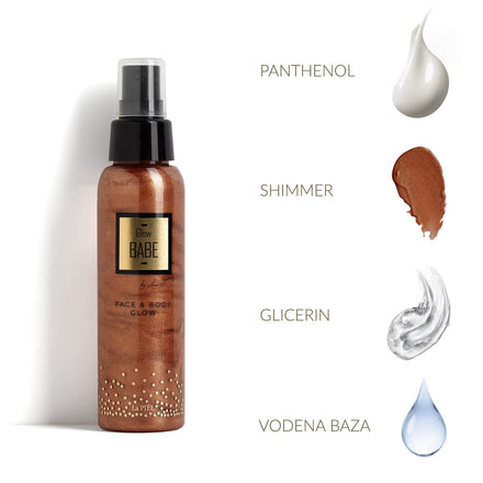 Broncana Sjajna Vodica Sa Shimmerom Sastojci Glow Babe Bronze La PIEL Lana Jurcevic