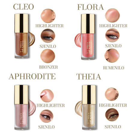 La PIEL Highlighter Ulja Kleo Flora Aphrodite Theia Nijanse