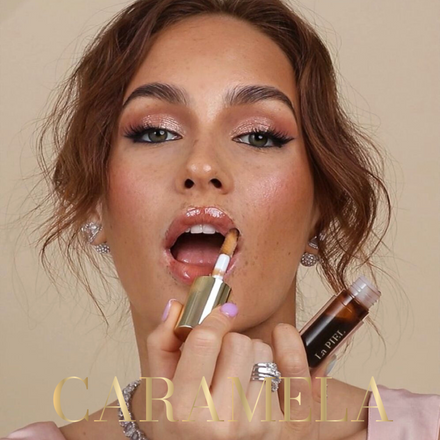 La PIEL Juicy Lips Caramela Lip Oil Ridokosa Model Nanosenje