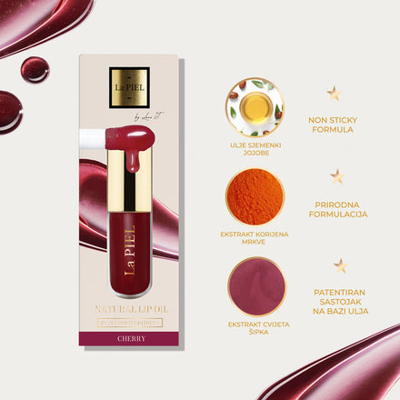 La PIEL Juicy Lips Cherry Lip Oil Sastojci I Benefiti