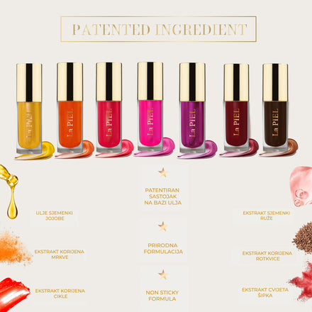 La PIEL Juicy Lips Natural Lip Oil Cijela Kolekcija Benefiti
