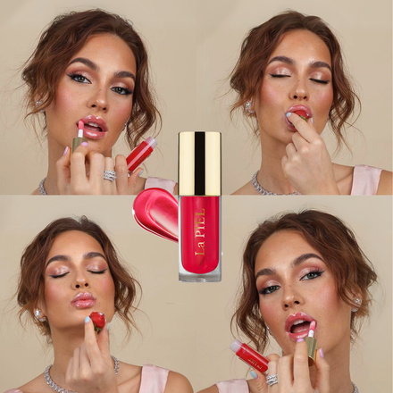 La PIEL Juicy Lips Strawberry Kiss Lip Oil Ridokosa Model Kolaz