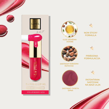 La PIEL Juicy Lips Strawberry Kiss Lip Oil Sastojci I Benefiti