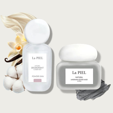 La PIEL Natural Deodorant Body Mist Powder Skin I Detox Maska Set