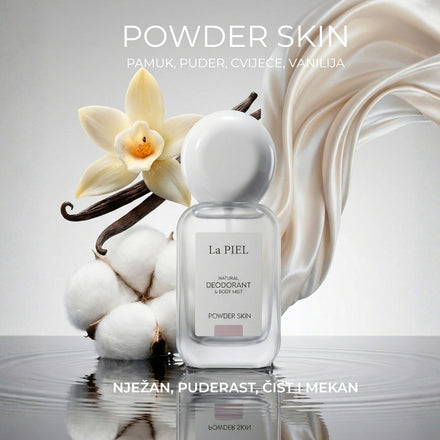 La PIEL Powder Skin Prirodni Deodorant Body Mist S Pamukom Vanilijom I Puderastim Notama