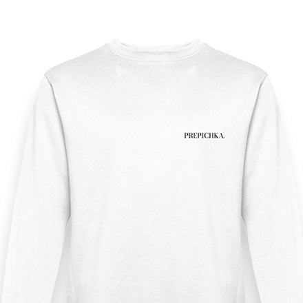 La PIEL Prepichka Bijeli Sweatshirt Detalj Prednje Strane