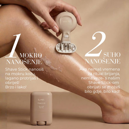 La PIEL Shave Stick Mokro I Suho Nanosenje Brijanje Nogu